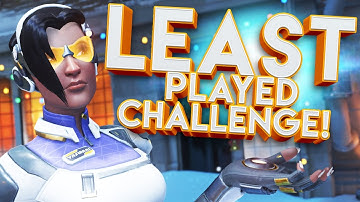 OVERWATCH THE LEAST PLAYED HERO CHALLENGE!!