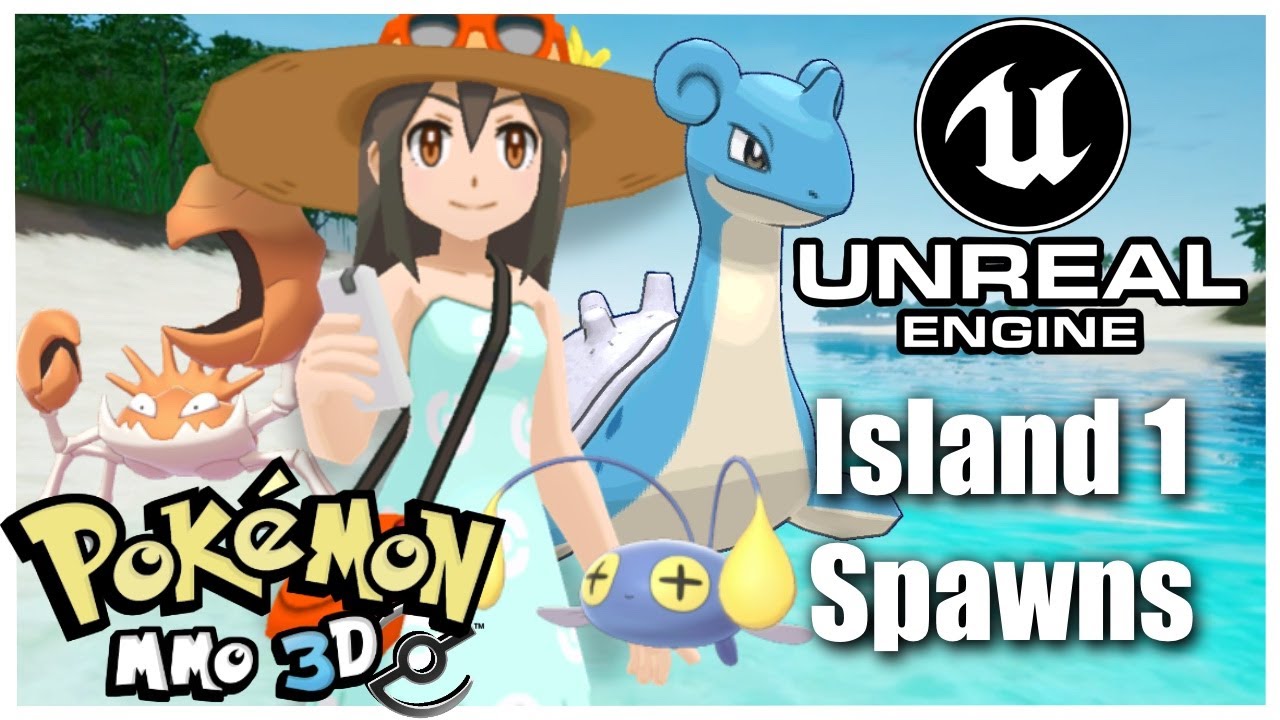 Island 1 Spawns ▭ Pokemon MMO 3D - Unreal ver 2022.0.8.0 