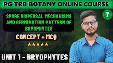 Spore Dispersal Mechanism in Bryophytes | Bryophytes in Tamil (7) | PG TRB Botany Course