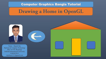 How to draw a home in OpenGL | Creative Coders | Rajesh Das | 2021