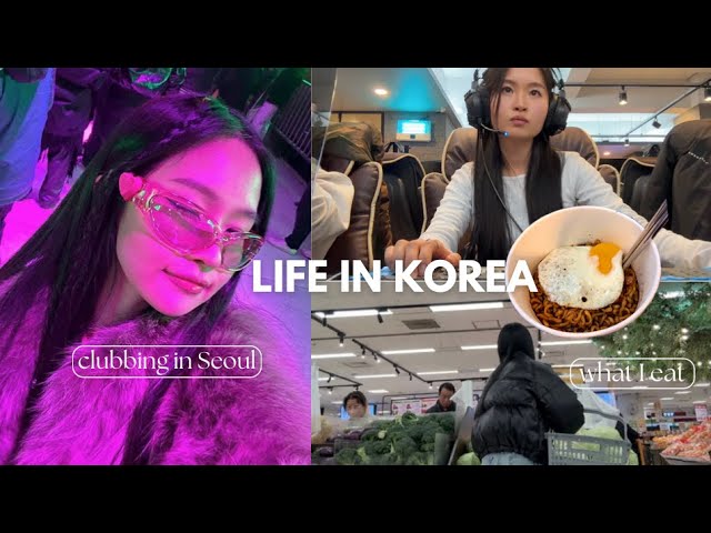 Korea vlog 💃🏻Seoul nightlife, what I eat at Internet cafe, grocery shopping &easy Korean food recipe class=