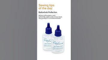 Prevent Buttonhole Fraying #shorts