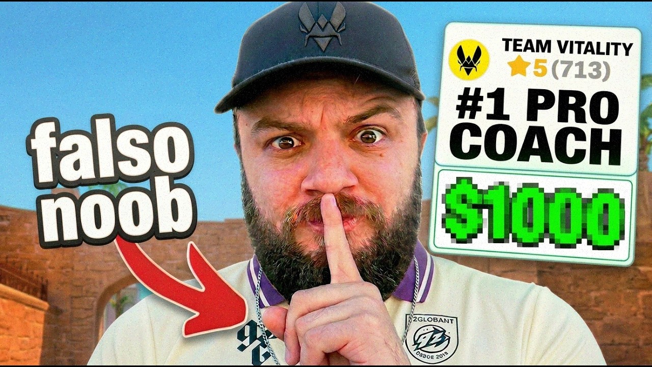 Contraté un COACH de CS2 y fingí ser PLATA (Se volvió LOCO)