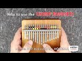 How to use the chord magnets on the b17 kalimba by hokema