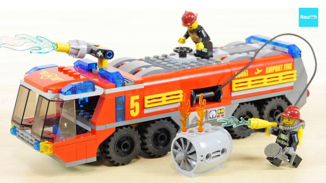 LEGO CITY Fire Hovercraft 7944 Build & Review - YouTube