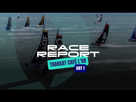 Day 1 on the Transat Café l'OR: tough first night for the IMOCA 🤯