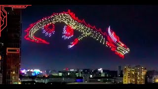 Dazzling Viral Sensation: Hundreds of Drones Create Mesmerizing Dragon Aerial Choreography