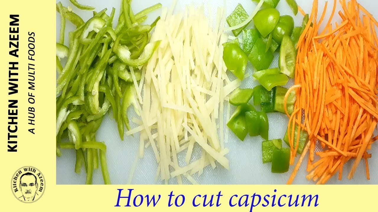 How To Cut Capsicum In Julienne YouTube how-to-cut-capsicum-in-julienne-youtube