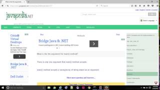 What is the the argument for main() method - javapedia.net