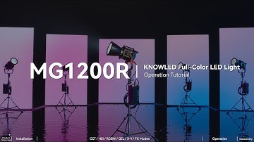 Godox Knowled MG1200R RGB | Operation Tutorial