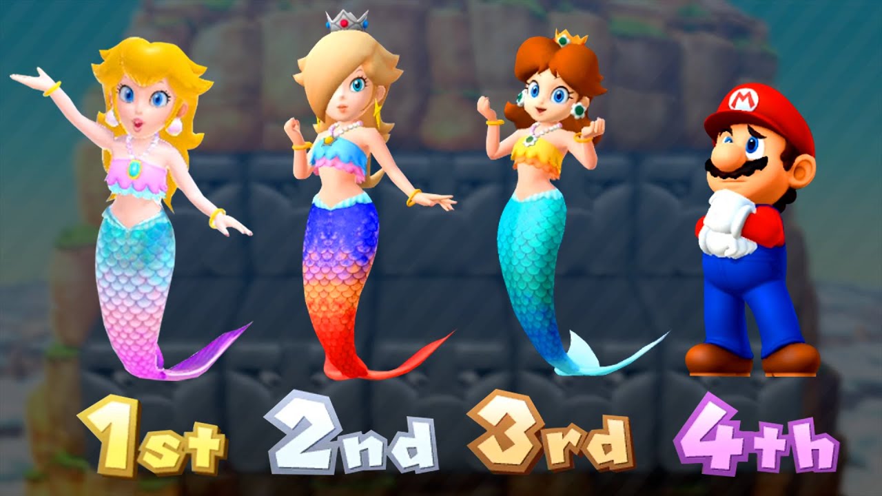 【マリオパーティ10】ミニゲームマーメイドピーチVsデイジーVsロゼッタVsマリオ(最強CPU｢たつじん」)