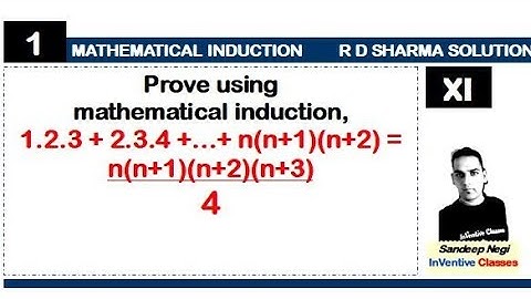 Mathematical Induction| Class 11| NCERT RD SHARMA