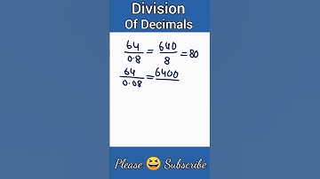 💜 Division Of Decimals ! Division Tricks ! #maths #shorts