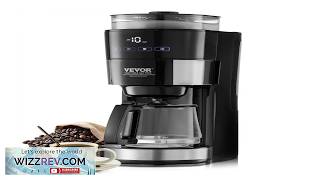 VEVOR 10 Cup Drip Coffee Maker 900W 3 Brew Strengths