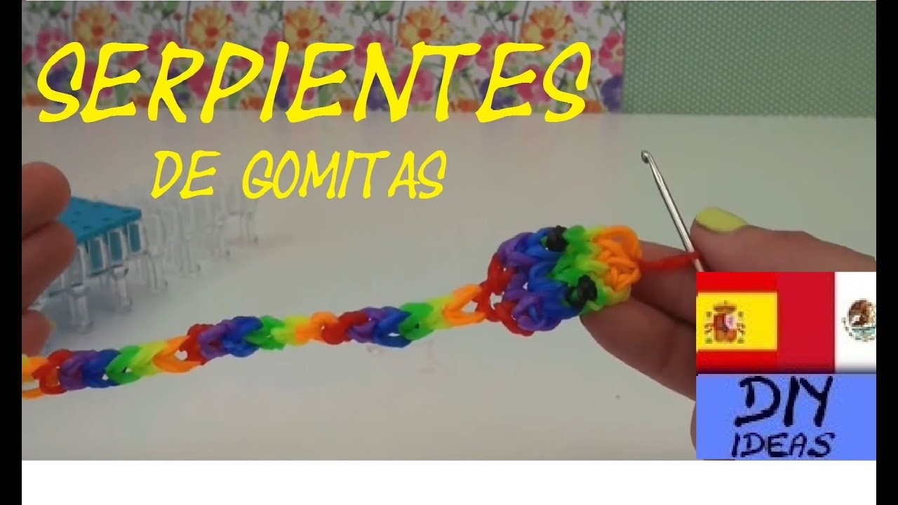 SERPIENTE DE GOMITAS - RATTLE SNAKES  CHARM - CON TELAR - TUTORIAL EN ESPAÑOL - DIY