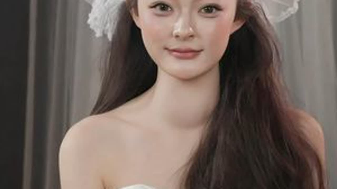 减龄半披发新娘造型教程来咯 