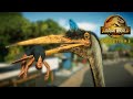 QUETZALCOATLUS EATS HUMANS Quetzalcoatlus Hunting Animation Jurassic World Evolution 2 