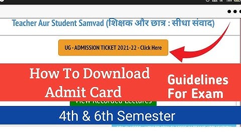 SOL 4th & 6th Semester Admit Card Release l Guidelines for exam l Bcom Hons /BA Prog. ? #gopalsharma
