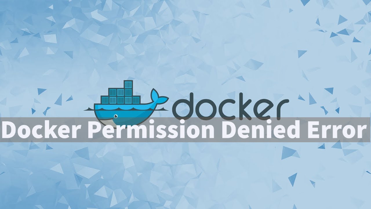 Docker Permission Denied Error