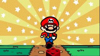 Mario Steps On A Lego Brick