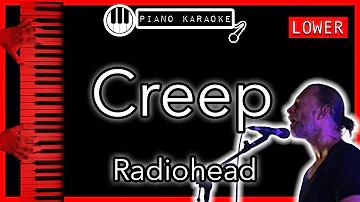 Creep (LOWER -3) - Radiohead - Piano Karaoke Instrumental