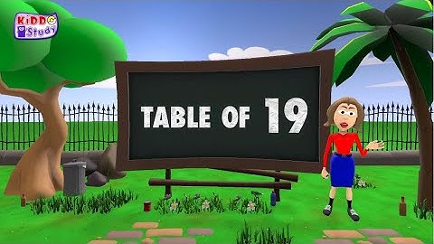 Table of 19 | Musical Table of Nineteen | 19X1 = 19 | Learn Multiplication Table of 19 | Kiddo Study