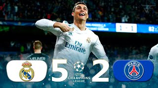 Real Madrid vs PSG (52 agg) UCL 20172018 / Round of 16 / 1,2 Leg / All Goals & Highlights