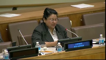 Sheila B. Keetharuth (UN Special Rapporteur) (28 October 2016)