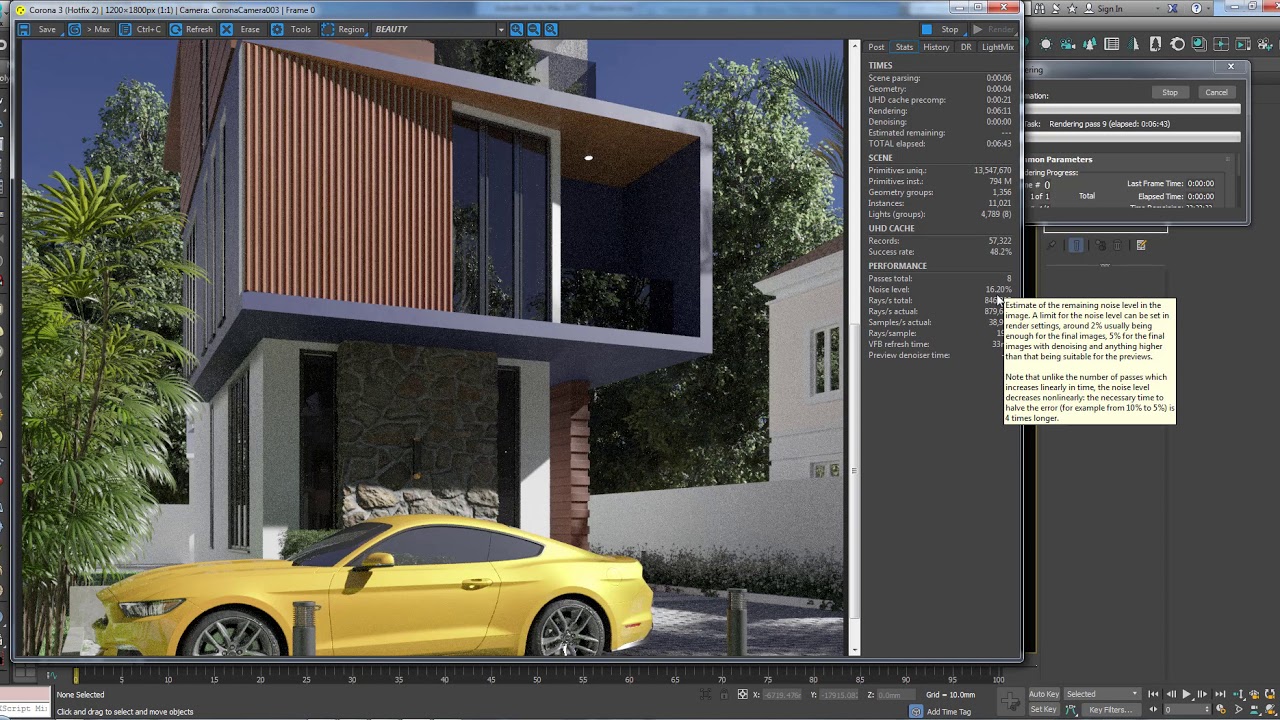 An Easy Introduction to Corona Render - Render Settings and Post Production