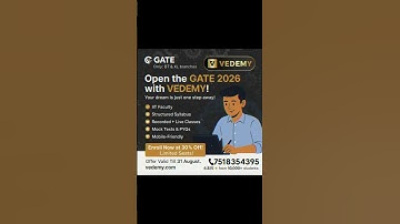 Open the GATE 2026 with VEDEMY | CSIR | GATE | DBT | ICMR  #vedemy #gate #gatebt #gatexl