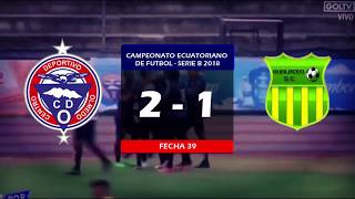 CD Olmedo 2 - 1 Gualaceo SC | Serie B 2018 ~ Fecha 39 |