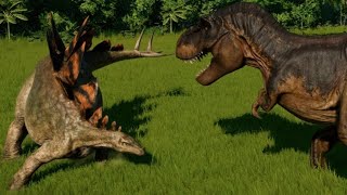 T-Rex vs Stegosaurus, Huayangosaurus, Chungkingosaurus, Gigantspinosaurus & Kentrosaurus screenshot 4