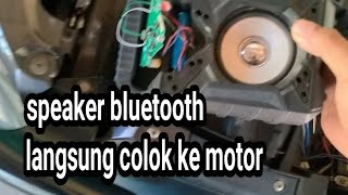 rangkaian 12V to 5V aplikasi pasang speaker bluetooth dimotor