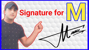 M letter signature style | M signature style | Signature for M
