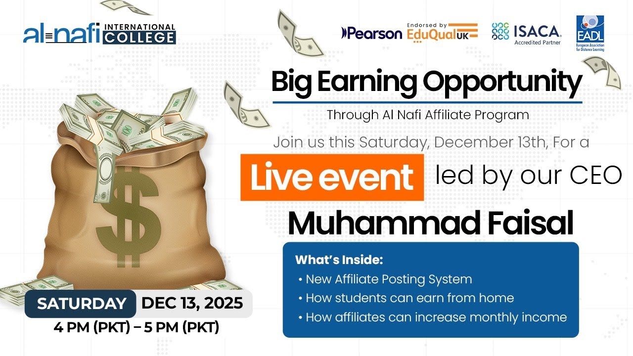 🔴LIVE - Earn Up to PKR 100,000 with AI-Generated Content | Al Nafi Affiliate Program