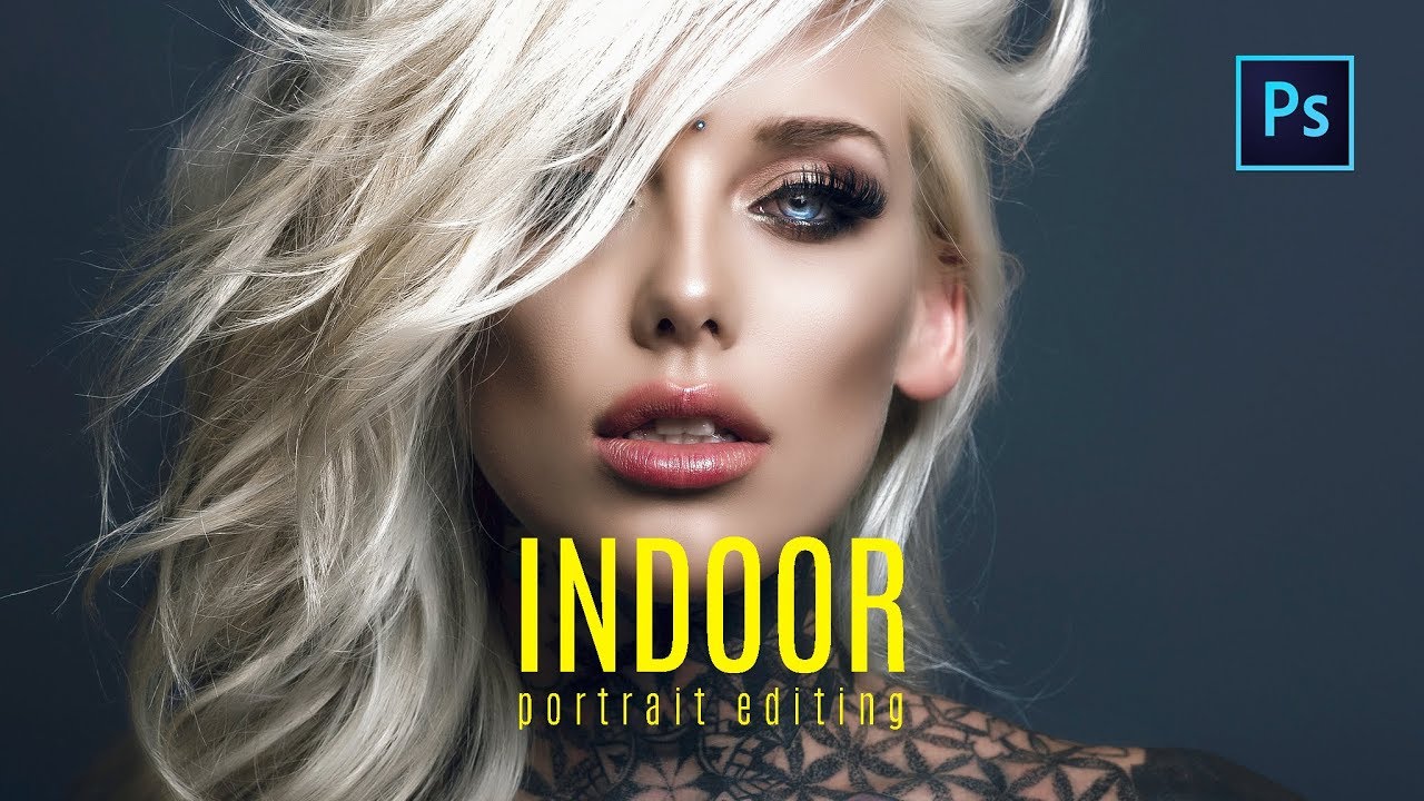 Indoor Portrait Photography Retouch Photoshop Tutorial