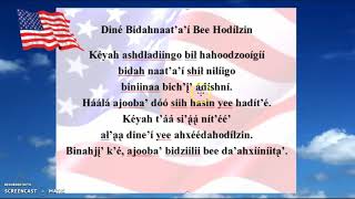 Dah Naat'a'i Pledge of Allegiance in Navajo screenshot 4