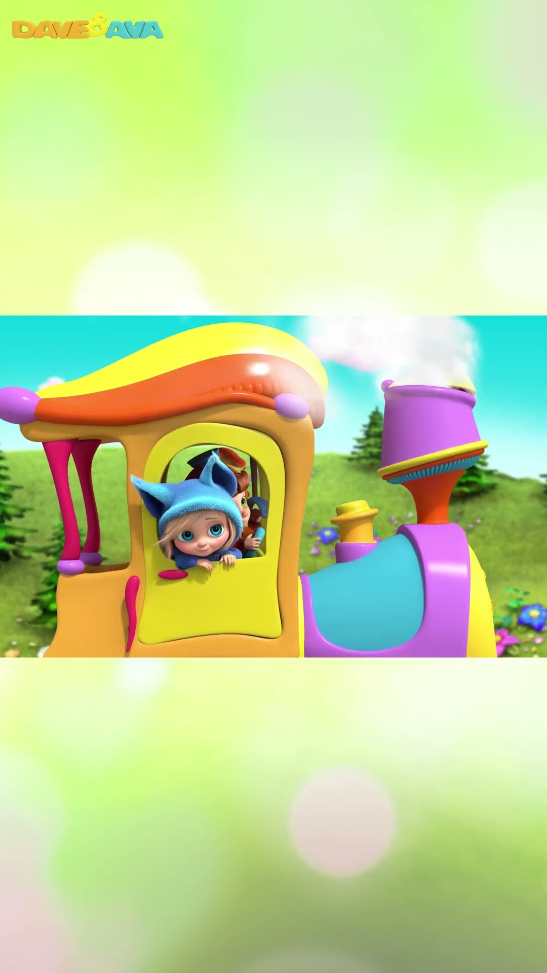 ? Farm Animals Train Part 2 | Nursery Rhymes \u0026 Baby Songs | Kids Songs by Dave and Ava ?