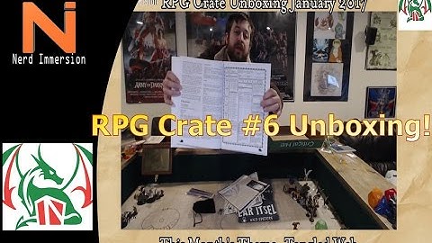 RPG Crate #6 Unboxing (Tangled Web)! | Nerd Immersion
