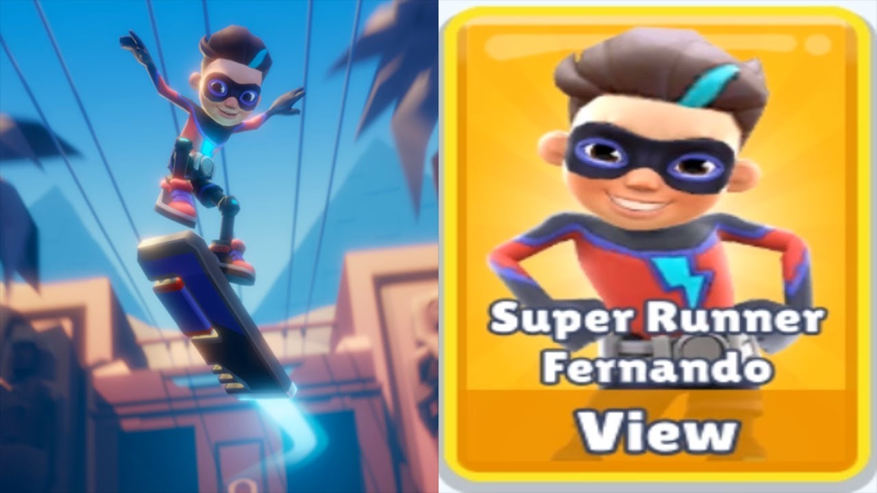 SUBWAY SURFERS CAIRO 2022 : NEW CHARACTER SUPER RUNNER FERNANDO 