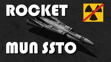 Mun rocket SSTO - no refueling - no NERV - KSP 1.1.2