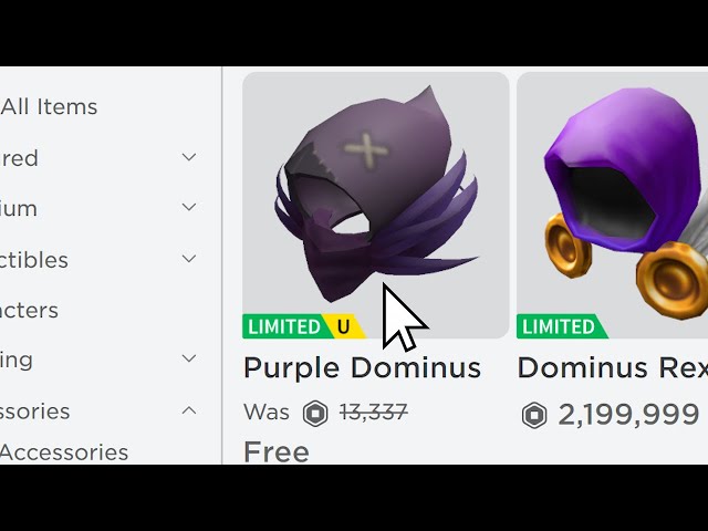 😨🤩 A New FREE Roblox Dominus Was Leaked?!