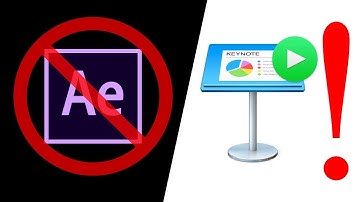 Forget After Effects, DaVinci Resolve Fusion, and Motion! EASY Motion Graphics with Apple Keynote!
