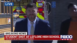 Officials give update on shooting incident at LeFlore High School