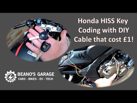 Honda Motorcycle HISS Key Coding using £1 DIY cable!