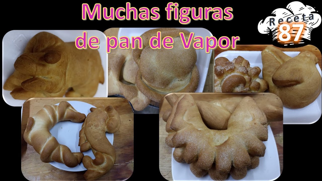 18 figuras fáciles de Pan de vapor español para tu panadería.