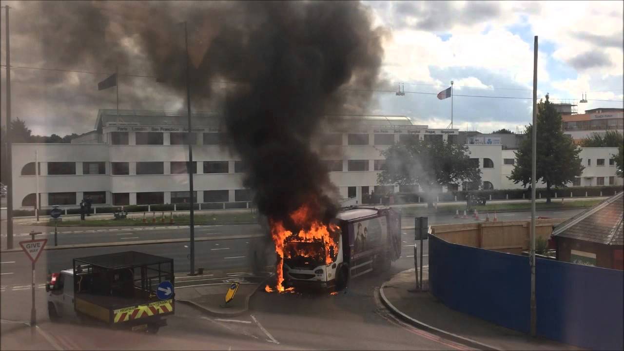 Brentford Bin Lorry Fire