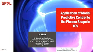 Famous Adriano Mele (EPFL) "Case Study: Application of Model Predictive Control to the Plasma Shape in TCV" Net Worth