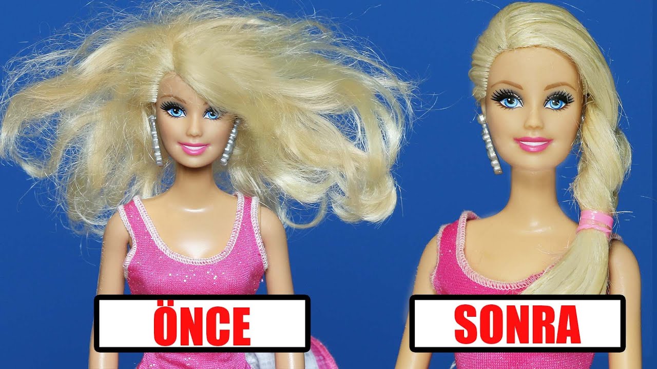 Yipranmis Barbie Saclari Nasil Duzeltilir Yipranmis Saclara Bakim Evciliktv Youtube