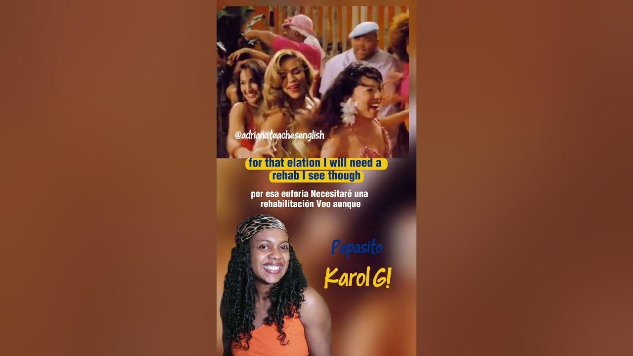 Papasito! Karol GLetra de canciones en inglés  #karolg #papasito #englishsong #latinos